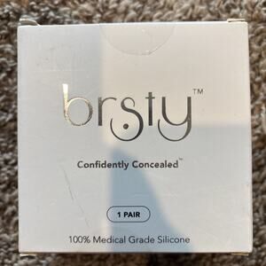 BRSTY Sticky, Reusable, Silicone Nipple Coverings – Size 3.2” Color Coco New